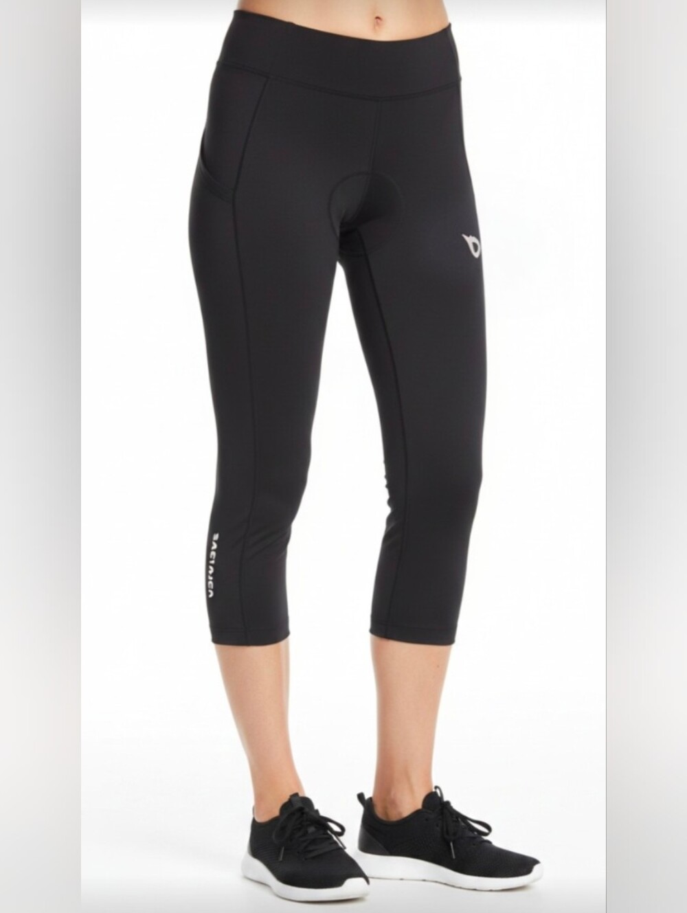 NWOT! BALEAF! LUXE, SILKY BLACK PADDED TUSH BIKING PANTS, LEGGINGS! SZ M